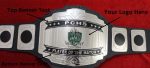 Custom Name and Wild Cat Nails Logo Wrestling Championship Belt