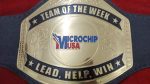 Custom Name and Microchip USA Logo Wrestling Championship Belt - Image 2