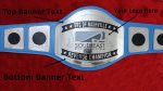 Custom Name and SouthEast Restoration Logo Wrestling Championship Belt