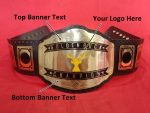 Custom Name and Deer Logo Wrestling Championship Belt