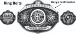 Custom Name and Acme Tatto Charlottesville Logo Wrestling Championship Belt - Image 3