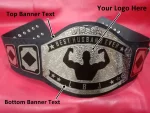 Custom Name and Hands Up Logo For Hubby Wrestling Championship Belt