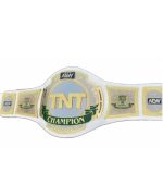 AEW TNT Championship Belt All Elite Wrestling TNT White Leather Replica Belt - Image 2