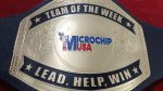 Custom Name and Microchip USA Logo Wrestling Championship Belt - Image 4