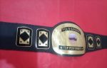 Custom Name and Military Truck Logo Wrestling Championship Belt - Image 4
