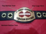 Custom Name and Rinchem Logo For Firm Wrestling Championship Belt