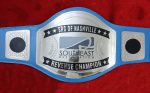 Custom Name and SouthEast Restoration Logo Wrestling Championship Belt - Image 2