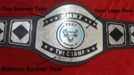 Name and Bull Head Logo Custom Wrestling Championship Belt