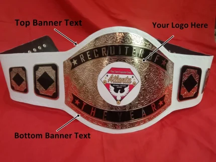 Custom Name and Atlanta Eagle Logo Wrestling Championship Belt