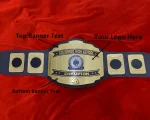 Custom Name and Colorado High School Charter Logo Wrestling Championship Belt