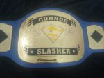 Custom Name and Superman Logo Wrestling Championship Belt - Image 2