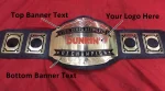 Custom Name and Dunkin Logo Wrestling Championship Belt
