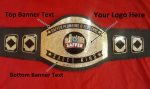 Custom Name and Saffer Electric And Plumbing Logo Wrestling Championship Belt