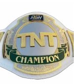 AEW TNT Championship Belt All Elite Wrestling TNT White Leather Replica Belt - Image 3