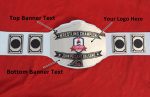 Custom Name and St . Johns County School Logo Wrestling Championship Belt