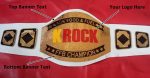 Custom Name and KROCK Logo For ADK F&F  Wrestling Championship Belt