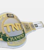 AEW TNT Championship Belt All Elite Wrestling TNT White Leather Replica Belt - Image 4