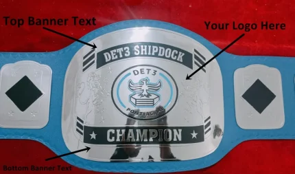 Custom Name and Flying Wing Bird Logo Wrestling Championship Belt