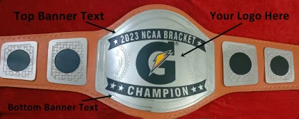 Custom Name and G Spark Logo Wrestling Championship Belt