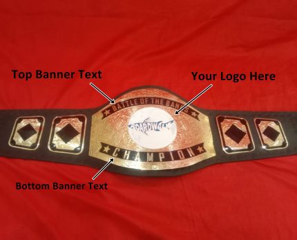 Custom Name and The Broad Walk Logo For Wrestling Championship Belt