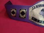 Custom Name and Wolf Logo Wrestling Championship Belt - Image 6