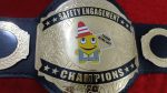 Custom Name and Safety Smiley Toe Logo Wrestling Championship Belt - Image 4