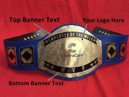Custom Name and Centracare Logo Wrestling Championship Belt