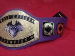 Custom Name and Wolf Logo Wrestling Championship Belt - Image 5