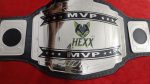 Custom Name and Hexx Logo Wrestling Championship Belt - Image 4