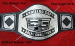Custom Name and Cadillac Automobile Logo Wrestling Championship Belt - Image 2