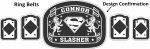 Custom Name and Superman Logo Wrestling Championship Belt - Image 3
