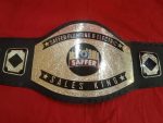 Custom Name and Saffer Electric And Plumbing Logo Wrestling Championship Belt - Image 4