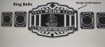Custom Name and Wild Cat Nails Logo Wrestling Championship Belt - Image 3