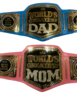 New Custom Style MOM DAD Wrestling Belt Replica - Image 6