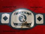 Custom Name and Wild Goat Logo Wrestling Championship Belt